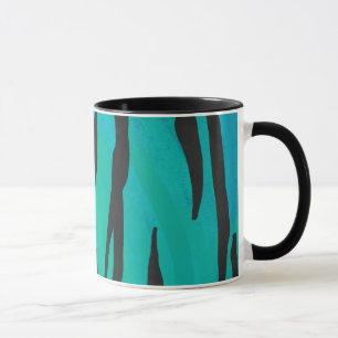 Mug Tiger noir et Turquoise