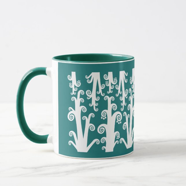 Mug Tiges Tourbillonnantes - Vert Chasseur (Gauche)