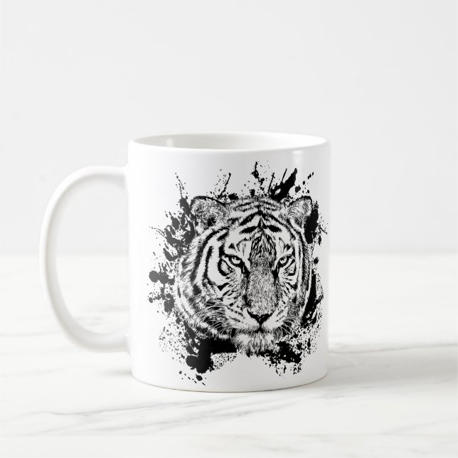 Mug Tigre Animal Sauvage Jungle Safari Afrique Monde N (Gauche)