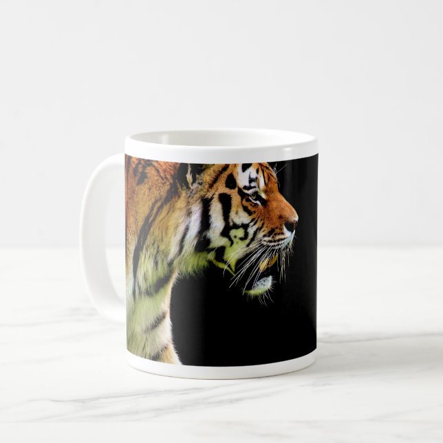 Mug Tigre approchant - Oeuvres d'art d'animaux sauvage (Devant gauche)