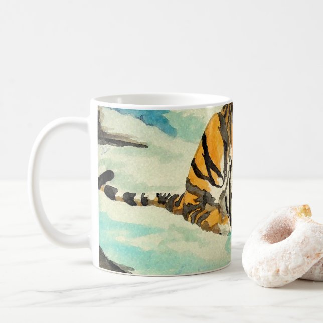 Mug Tigre aquarelle (Avec donut)