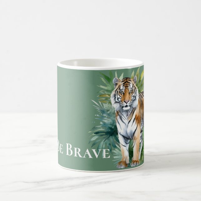 Mug Tigre avec Feuille (Centre)