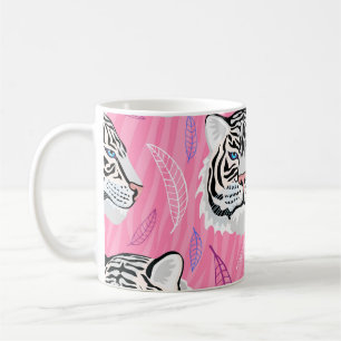 Mug Tigre blanc : Jungle Motif de la forêt tropicale