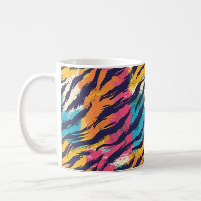 Mug Tigre coloré (Gauche)