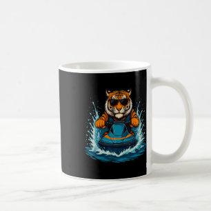 Mug Tigre Cool Avec Lunettes De Soleil Vibes D'été Fél
