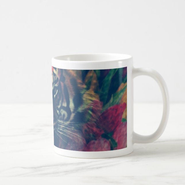 Mug Tigre dans le champ floral (Droite)