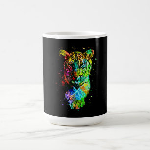 Mug Tigre d'art pop coloré