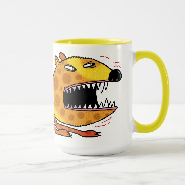 Mug Tigre de chat en colère léopard (Droite)