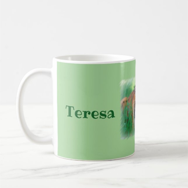 Mug Tigre de garde personnalisé (Gauche)