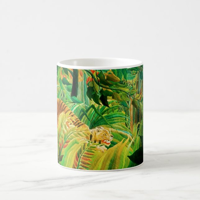 Mug Tigre de Henri Rousseau dans une tempête tropicale (Centre)