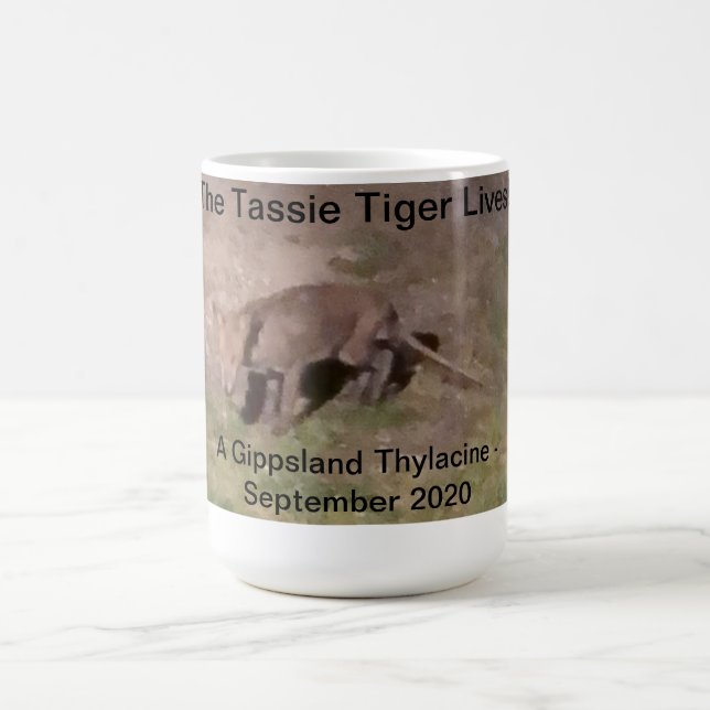 Mug Tigre de Tasmanie de Thylacine buvez de la rougeur (Centre)