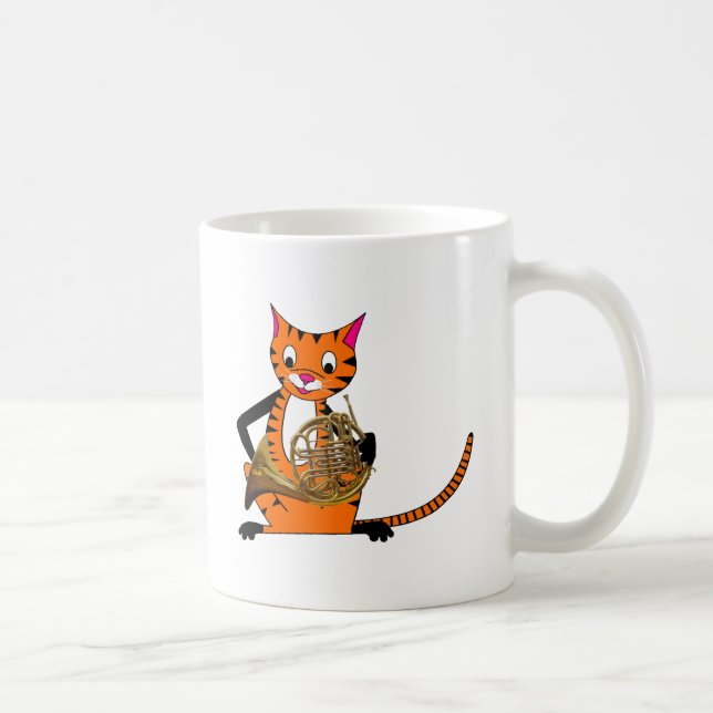 Mug Tigre jouant le cor de harmonie (Droite)