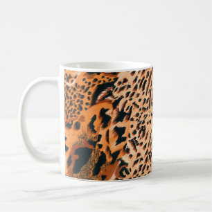 Mug Tigre, léopard et jaguar sans joint. Textu sans co