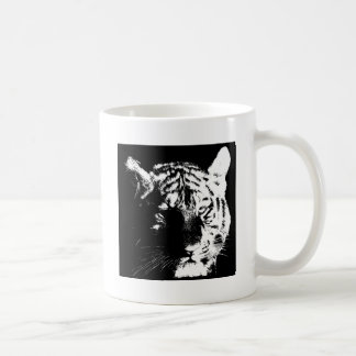 Mug Tigre noir et blanc Pop Art