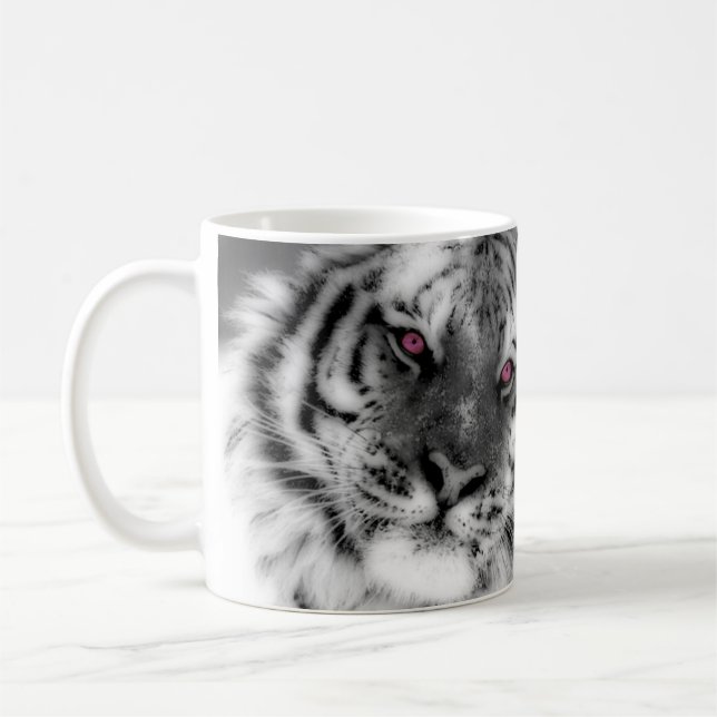 Mug Tigre observé par rose (Gauche)