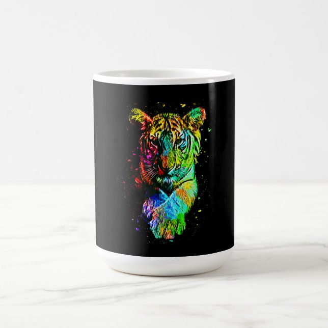 Mug Tigre Pop Art coloré (Centre)