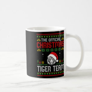 Mug Tigre portant un chapeau de Père Noël Lumières de