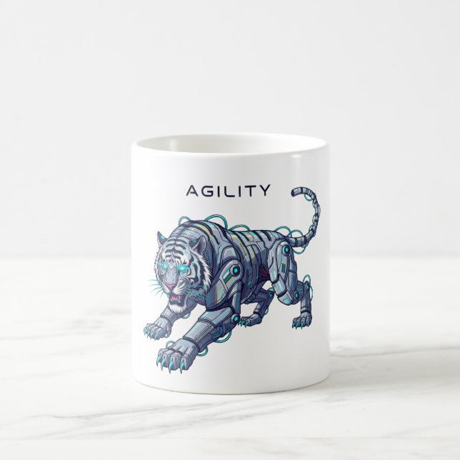 Mug Tigre Robotique Futuriste (Centre)