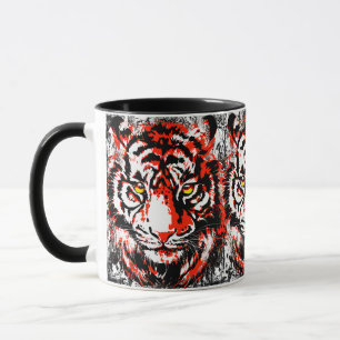 Mug Tigre rouge réaliste - Tiger Coffee Tiger
