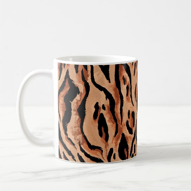 Mug tigre transparent, léopard motif (Gauche)