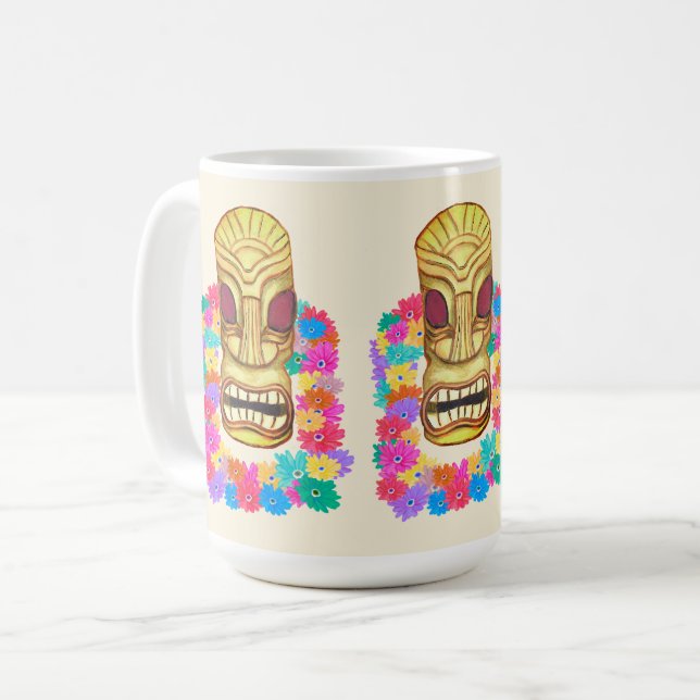 Mug Tiki Head Hawaiian Lei (Devant gauche)