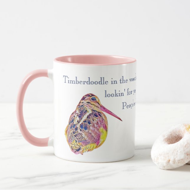 Mug Timberdoodle (dans les bois) (Avec donut)