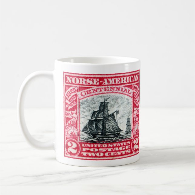 Mug Timbre américain des 1925 norses (Gauche)