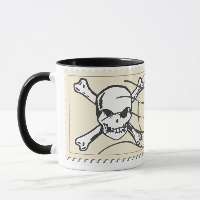 Mug Timbre crâne amusant 5 (Gauche)