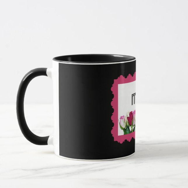 Mug Timbre de la maman florale (Gauche)