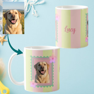 Mug Timbre personnalisé avec photo de l'animal de comp