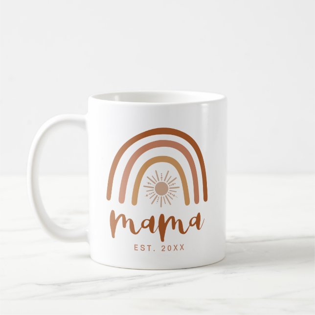 Mug TINLEY Mama a établi Terracotta Arc-en-ciel (Gauche)