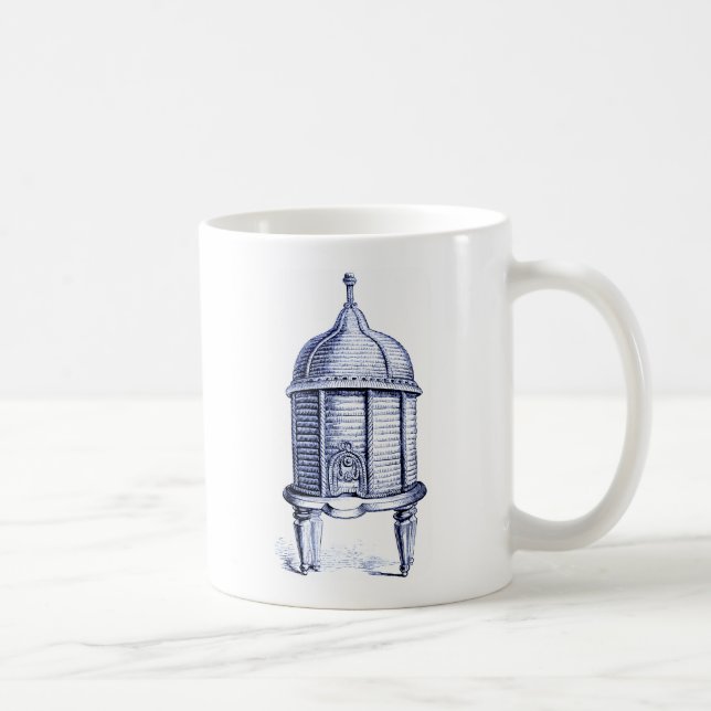 Mug Tinte bleue de la ruche vintage (Droite)