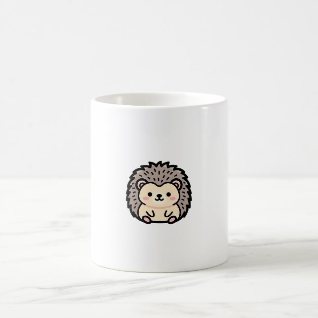 Mug Tiny Hedgehog – Cute Kawaii Illustration (Centre)