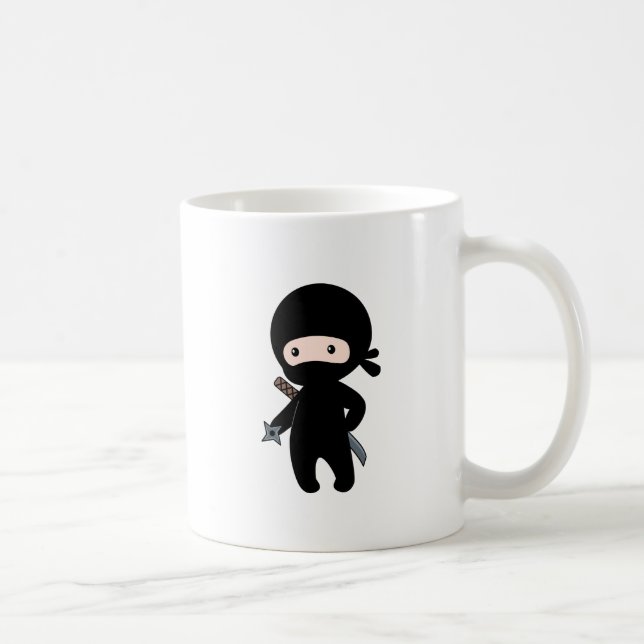 Mug Tiny Ninja tenant l'étoile à lancer (Droite)