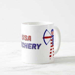 Mug Tir à l'arc patriotique des États-Unis