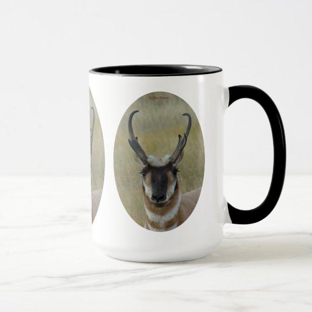 Mug Tir de tête de visage noir de mâle d'antilope (Droite)