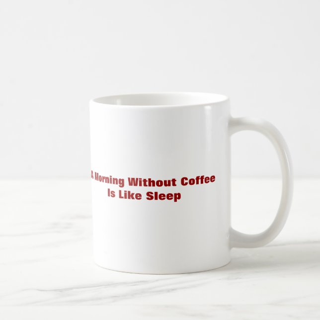 Mug Tir quotidien de café - un matin avec le café (Droite)
