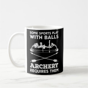 Mug Tir Sur La Bow Pour Un Archer À La Bow
