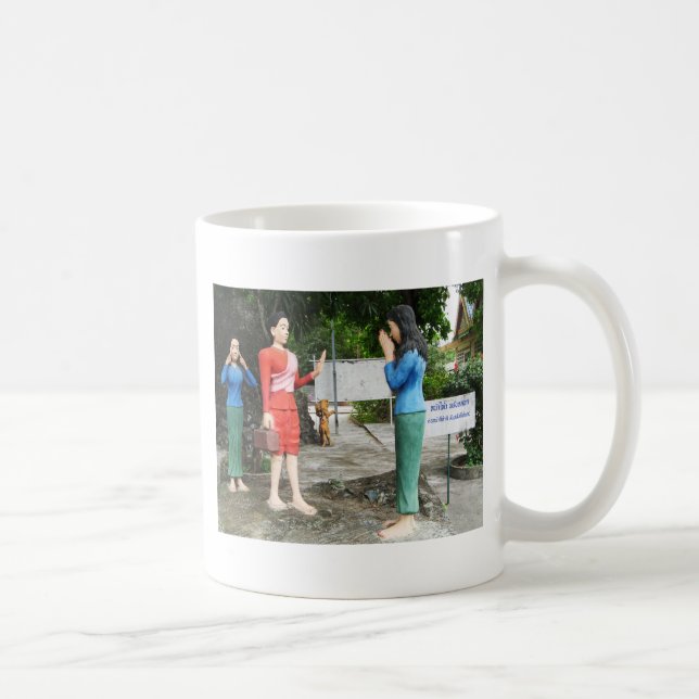 Mug Tirer Les Visages Derrière Le Dos (Droite)