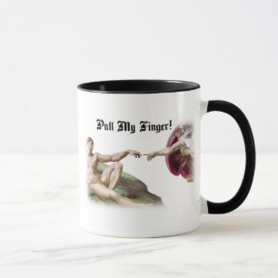 Mug Tirer sur mon doigt - Humour de pet de la Création