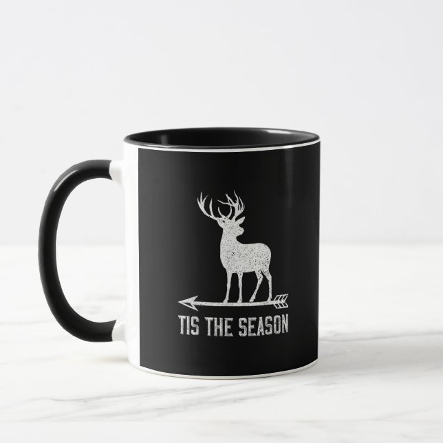 Mug Tis The Season Funny Deer Hunting (Gauche)