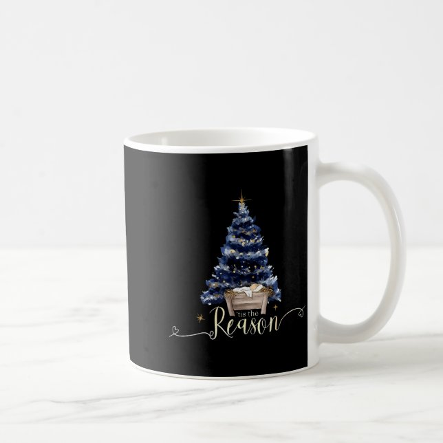Mug Tis The Season Jesus Christian Xmas Tree Holiday C (Droite)