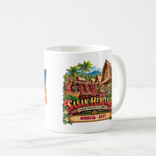 Mug Tissage personnalisé de Sasak de Lombok