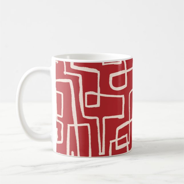 Mug Tisser Sip Rouge Blanc (Gauche)