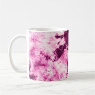 Mug Tissu batik de teinture pourpre pour arrière - pla