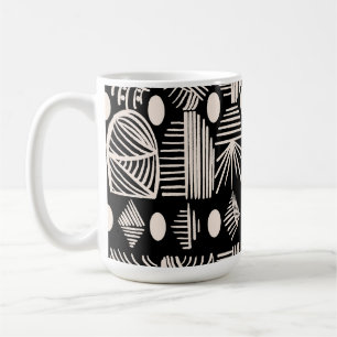 Mug Tissu de moisissure tribale des Caraïbes : noir, b