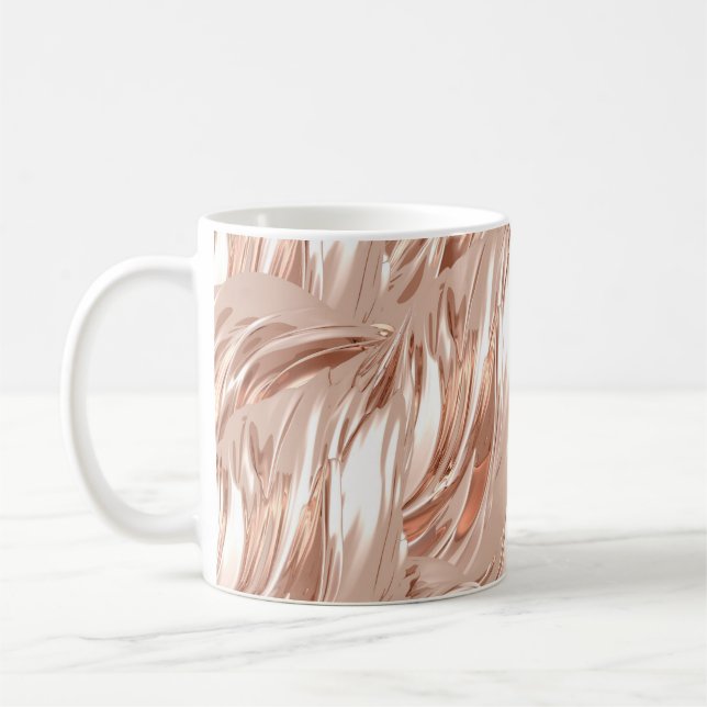Mug Tissu de soie dorée : texture métallique 3D. (Gauche)