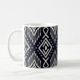 Mug Tissu Ikat Brodé : Élégance Ethnique.