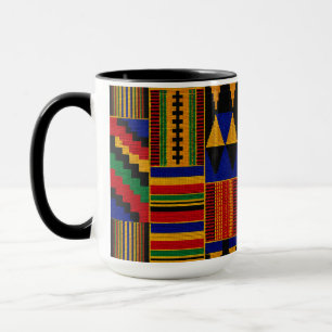 Mug Tissu Kente de style africain