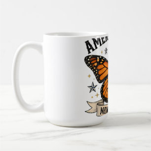 Mug Tissu Lombaire Papillon Monarque Icône Américaine 